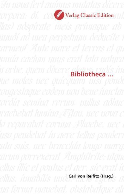 Produktbild: Bibliotheca ...