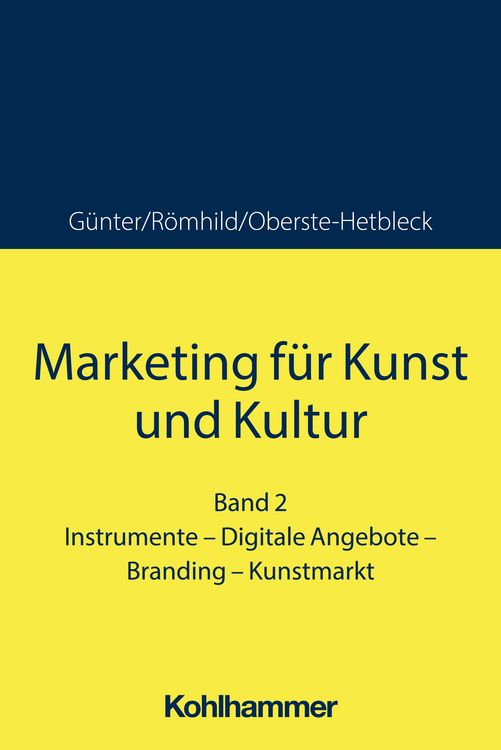 Produktbild: Marketing f&uuml;r Kunst und Kultur