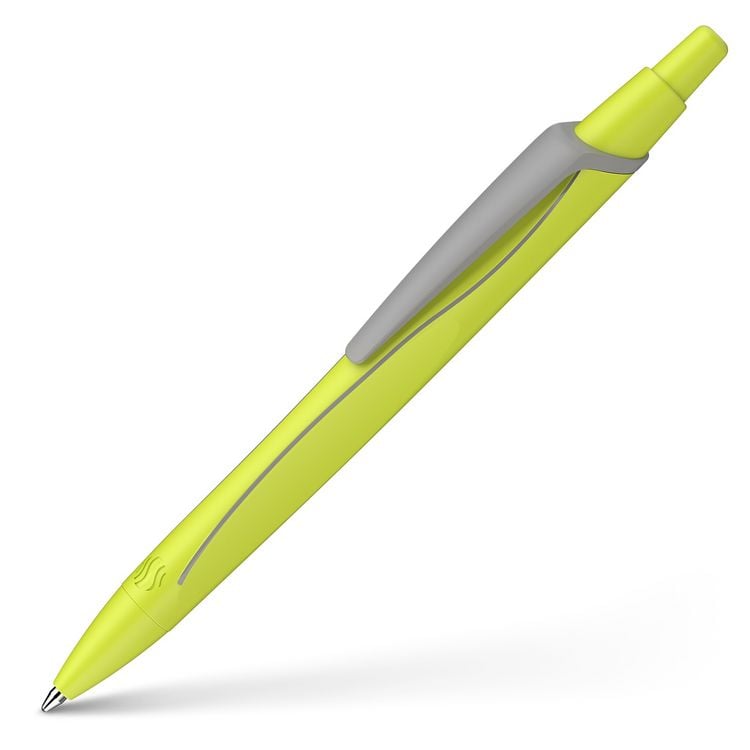 Produktbild: Schneider Kugelschreiber Reco neon gelb, Mine Eco 725 M blau
