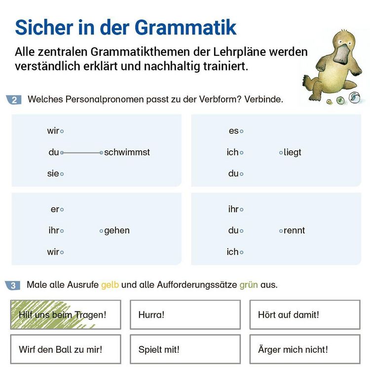 Produktbild: Grammatik mit Rico Schnabel, Klasse 3