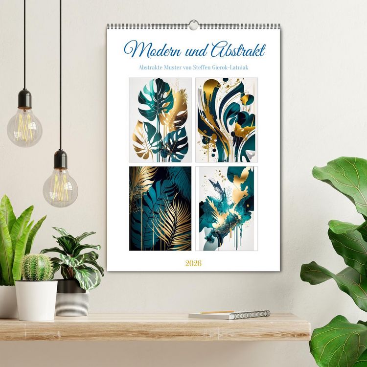 Produktbild: Modern und abstrakt (Wandkalender 2026 DIN A2 hoch), CALVENDO Monatskalender