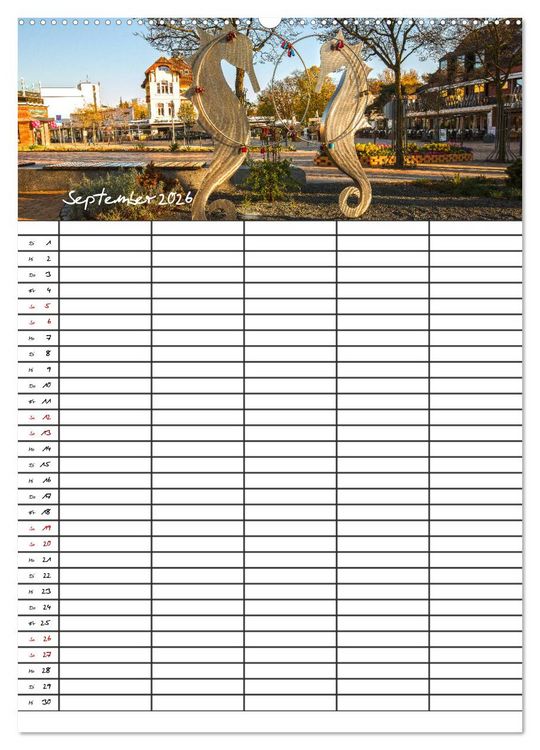 Produktbild: Timmendorfer Strand - Ostsee Urlaubsparadies (hochwertiger Premium Wandkalender 2026 DIN A2 hoch), Kunstdruck in Hochglanz