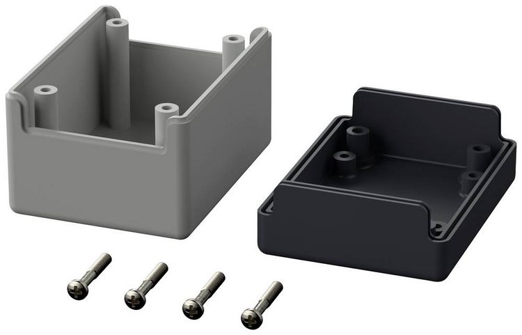 Produktbild: Bopla Element E 408 05408000 Elektronikgeh&auml;use 65 x 50 x 45 Polystyrol Lichtgrau (RAL 7035), Graphitgrau (RAL 7024) 1 St.