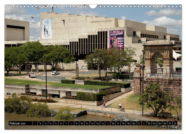 Produktbild: Brisbane (Wandkalender 2026 DIN A3 quer), CALVENDO Monatskalender