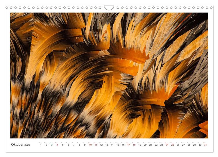 Produktbild: Fantastische Welten Mikrokristalle (Wandkalender 2026 DIN A3 quer), CALVENDO Monatskalender