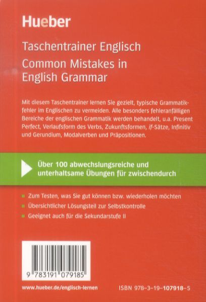 Produktbild: Taschentrainer Englisch &ndash; Common Mistakes in English Grammar