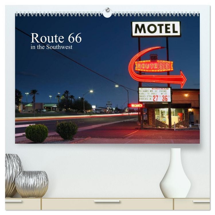 Produktbild: Route 66 in the Southwest (UK-Version) (High Quality Premium Wall Calendar 2026 DIN A2 landscape),CALVENDO 12 Month Wall Calendar