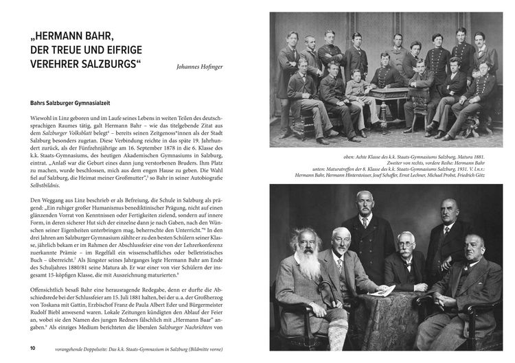 Produktbild: Hermann Bahr und Salzburg