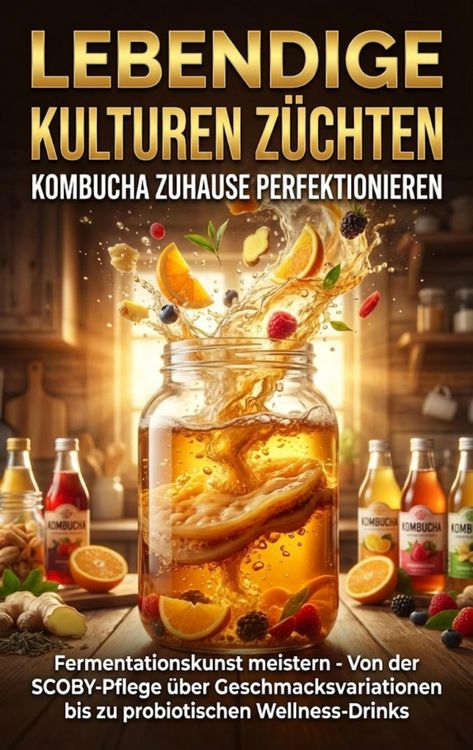 Produktbild: Lebendige Kulturen Z&uuml;chten: Kombucha Zuhause Perfektionieren