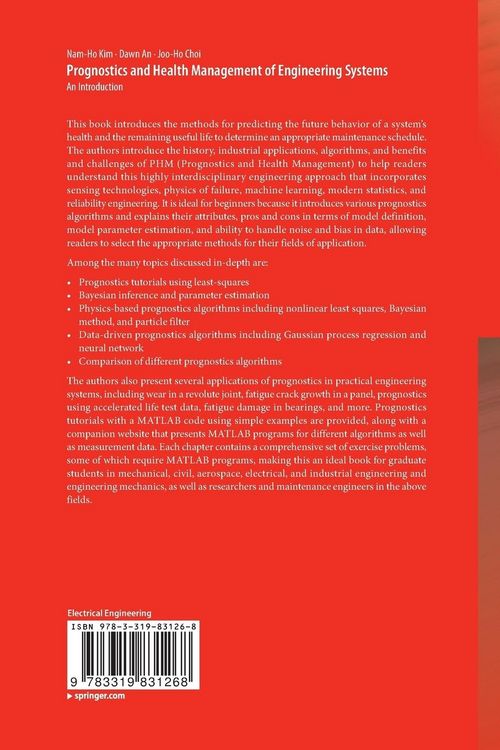 Produktbild: Prognostics and Health Management of Engineering Systems