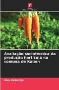 Produktbild: Avalia&ccedil;&atilde;o sociot&eacute;cnica da produ&ccedil;&atilde;o hort&iacute;cola na comuna de Kabon
