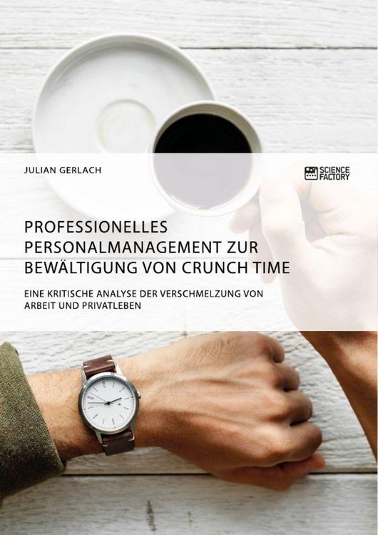 Produktbild: Professionelles Personalmanagement zur Bew&auml;ltigung von Crunch Time. Eine kritische Analyse der Verschmelzung von Arbeit und Privatleben