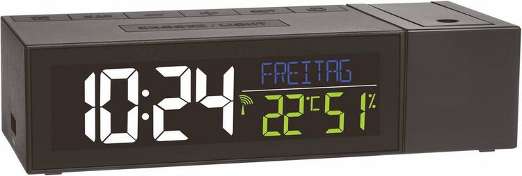 Produktbild: TFA Dostmann Show 60.5014.01 Funk Wecker digital Schwarz