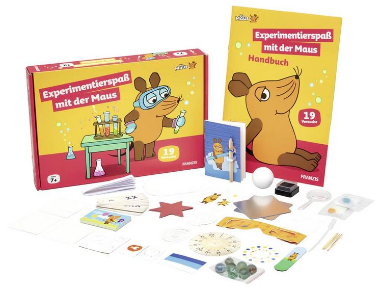 Produktbild: FRANZIS 67232 - Die Maus Experimentierspa&szlig; mit der Maus. Mehr als 20 Versuche! F&uuml;r Kinder ab 7 Jahren
