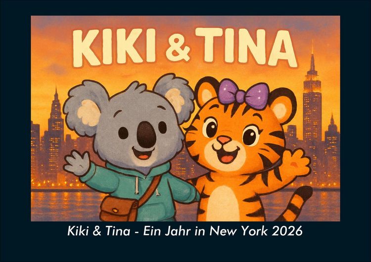 Produktbild: Kiki & Tina - Ein Jahr in New York 2026 Fotokalender DIN A4