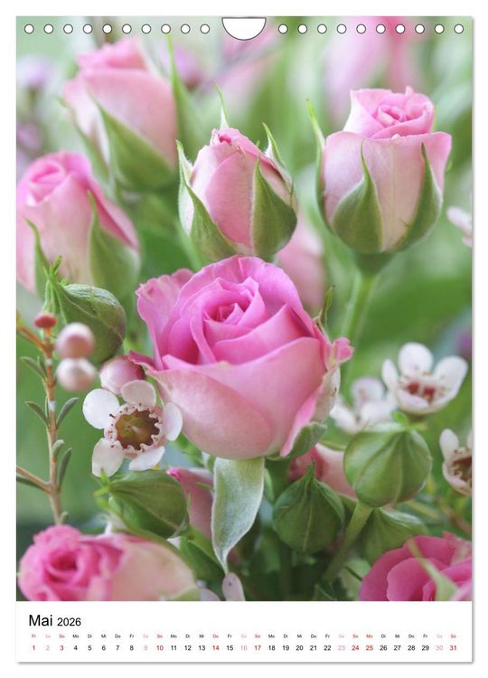 Produktbild: Ein Jahr voller Blumen (Wandkalender 2026 DIN A4 hoch), CALVENDO Monatskalender