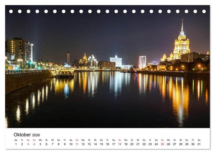 Produktbild: Moskau City (Tischkalender 2026 DIN A5 quer), CALVENDO Monatskalender