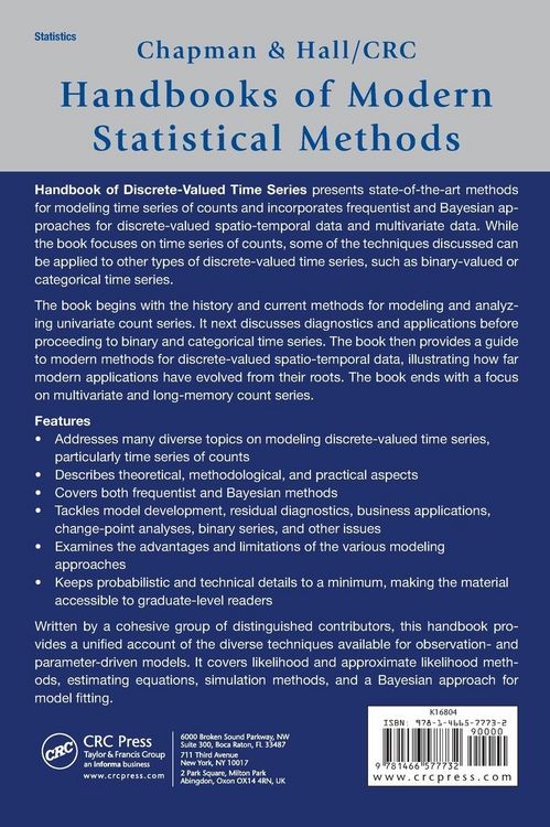 Produktbild: Handbook of Discrete-Valued Time Series