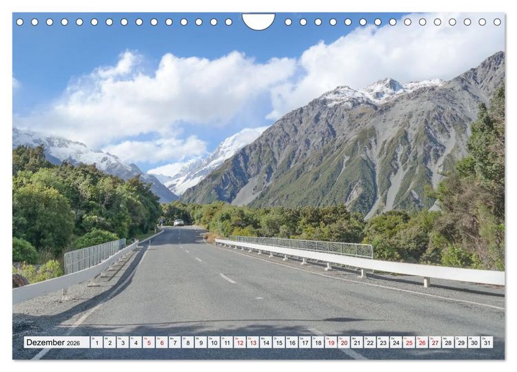 Produktbild: Sehnsuchtsziel Neuseeland (Wandkalender 2026 DIN A4 quer), CALVENDO Monatskalender