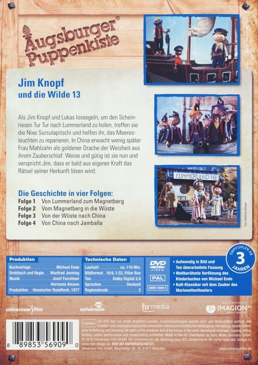 Produktbild: Jim Knopf und die Wilde 13 - Augsburger Puppenkiste