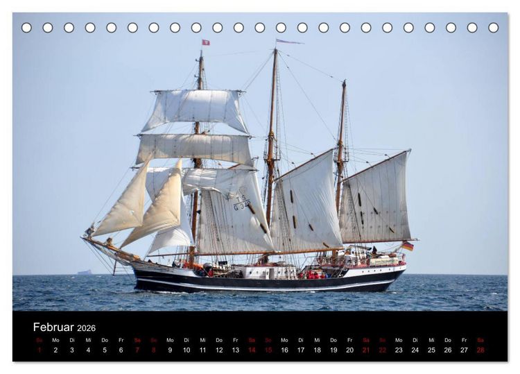 Produktbild: Marina Guide's Segelimpressionen 2026 (Tischkalender 2026 DIN A5 quer), CALVENDO Monatskalender