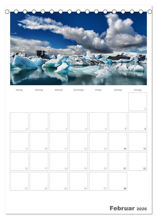 Produktbild: Faszination Island - Landschaftskalender mit Tagesplaner 2026 / Planer (Tischkalender 2026 DIN A5 hoch), CALVENDO Monatskalender