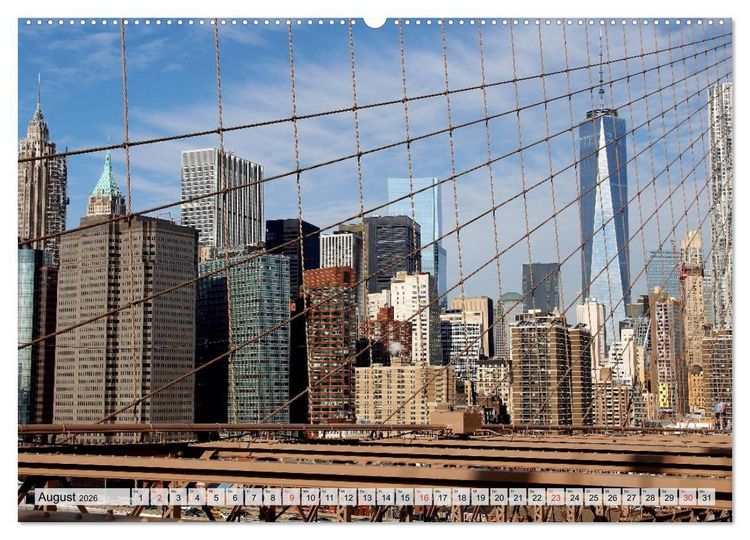 Produktbild: New York - Stadt deiner Tr&auml;ume (Wandkalender 2026 DIN A2 quer), CALVENDO Monatskalender