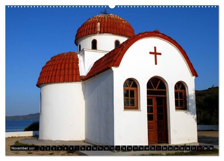 Produktbild: Griechische Inseln (Wandkalender 2027 DIN A2 quer), CALVENDO Monatskalender