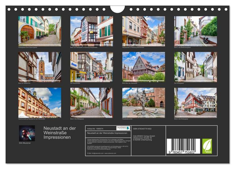 Produktbild: Neustadt an der Weinstra&szlig;e Impressionen (Wandkalender 2026 DIN A4 quer), CALVENDO Monatskalender