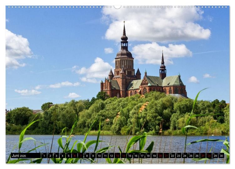 Produktbild: Stralsund, Eine Perle an der Ostsee (hochwertiger Premium Wandkalender 2026 DIN A2 quer), Kunstdruck in Hochglanz