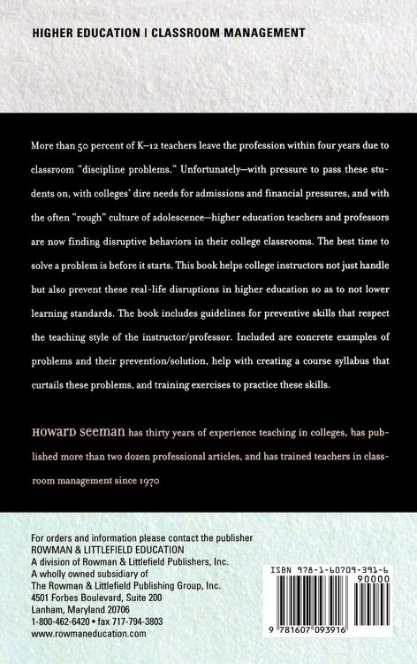 Produktbild: Preventing Disruptive Behavior in Colleges