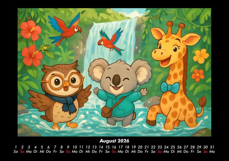 Produktbild: Ollie, Kiki & Nala - Fest der Freundschaft 2026 Fotokalender DIN A3