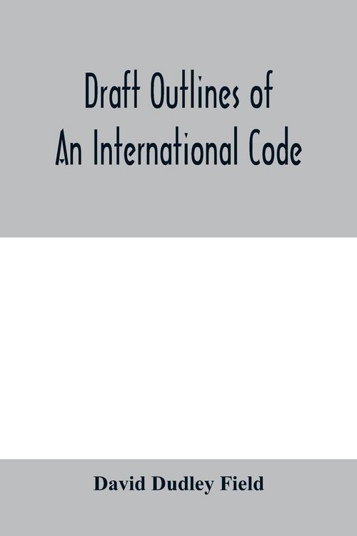 Produktbild: Draft outlines of an international code