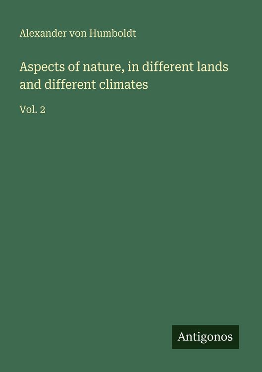 Produktbild: Aspects of nature, in different lands and different climates