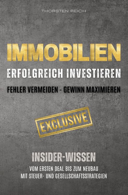 Produktbild: IMMOBILIEN: Erfolgreich investieren: Fehler vermeiden - Gewinn maximieren