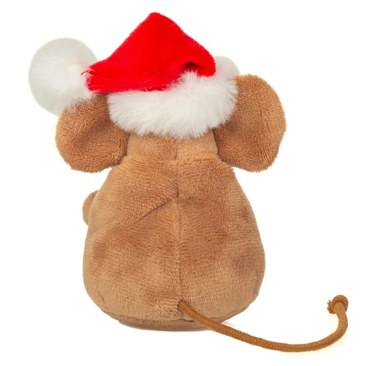 Produktbild: Teddy Hermann 946175 - Weihnachtsmaus mit Kranz, Pl&uuml;sch, 11 cm