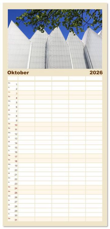 Produktbild: Familienplaner 2026 - Quer durch Polens Norden mit 5 Spalten (Wandkalender, 21 x 45 cm) CALVENDO