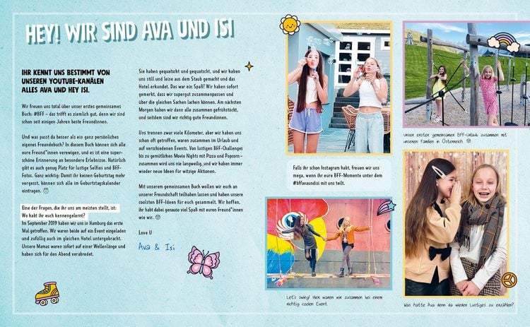Produktbild: #BFF &ndash; Ava & Isi &ndash; Das Freundebuch der beliebten Social-Media-Stars