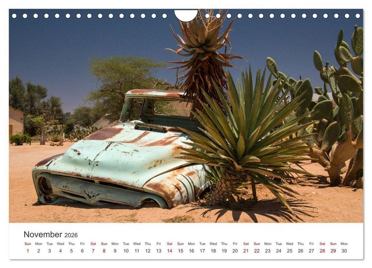 Produktbild: Old cars in Solitaire Namibia (Wall Calendar 2026 DIN A4 landscape), CALVENDO 12 Month Wall Calendar
