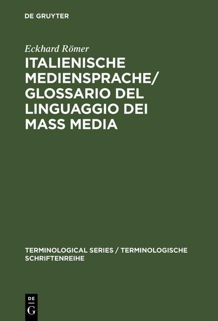 Produktbild: Italienische Mediensprache / Glossario del linguaggio dei mass media
