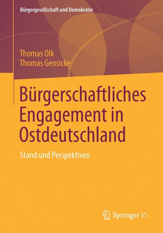 Produktbild: B&uuml;rgerschaftliches Engagement in Ostdeutschland