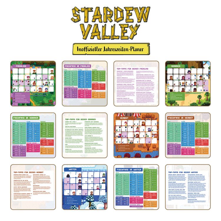 Produktbild: Stardew Valley - Inoffizieller Jahreszeiten-Planer