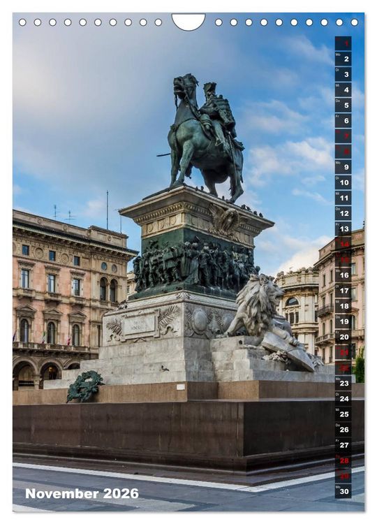 Produktbild: MAILAND Prachtvolle Impressionen (Wandkalender 2026 DIN A4 hoch), CALVENDO Monatskalender