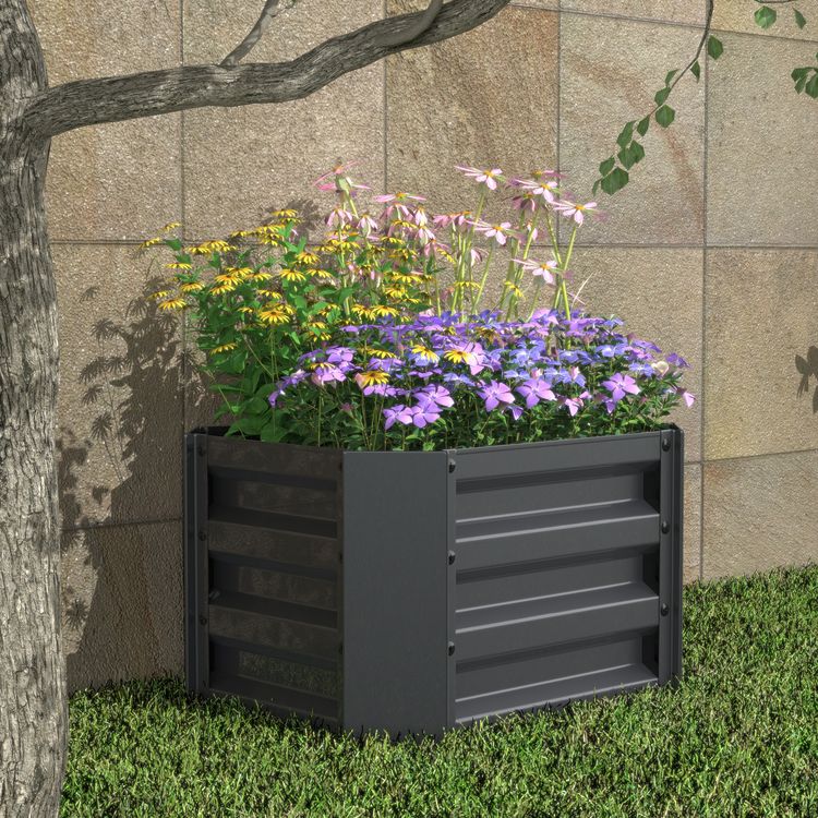 Produktbild: Metall Pflanzbeet Hochbeet Gartenbeet 50x40 Galdo M