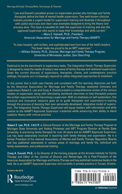 Produktbild: The Integrative Family Therapy Supervisor