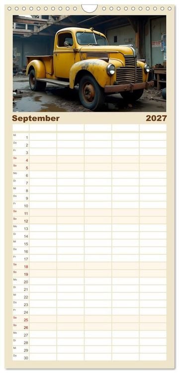 Produktbild: Familienplaner 2027 - Vergessene Legenden mit 5 Spalten (Wandkalender, 21 x 45 cm) CALVENDO