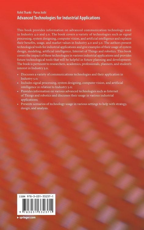 Produktbild: Advanced Technologies for Industrial Applications