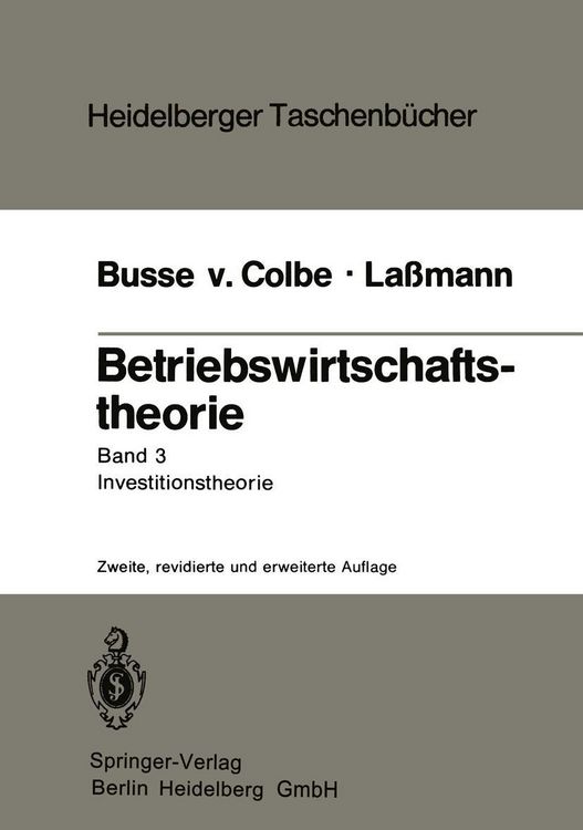 Produktbild: Betriebswirtschaftstheorie