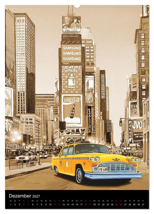 Produktbild: Drive America Plakate (Wandkalender 2027 DIN A2 hoch), CALVENDO Monatskalender