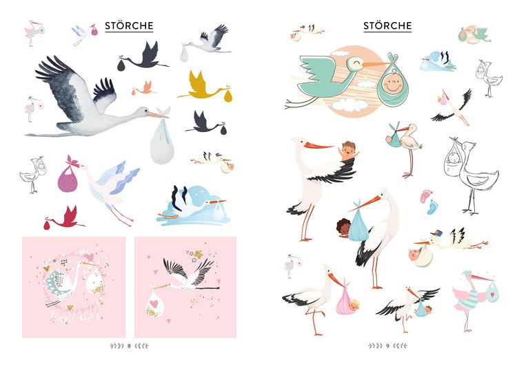 Produktbild: Bullet Journal &ndash; Stickerbuch Hello Baby: 650 bezaubernde Spr&uuml;che und Schmuckelemente zur Geburt